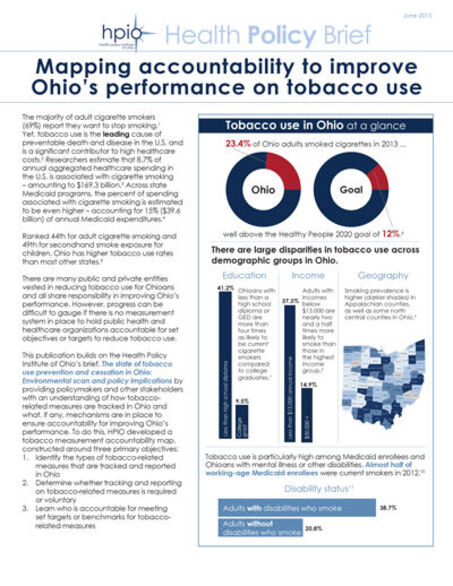Mapping accountability to improve Ohio’s performance on tobacco use