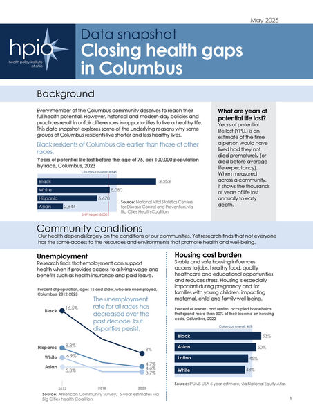 Closing health gaps in Columbus