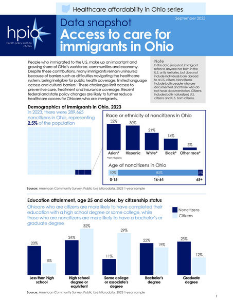 Access to care for immigrants in Ohio