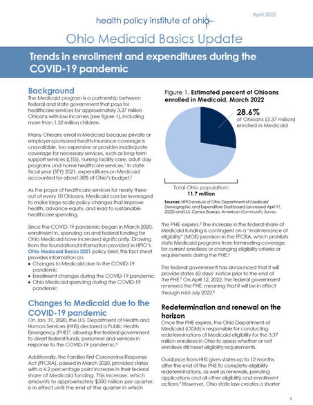 Trends in Enrollment and Expenditures During the COVID-19 Pandemic